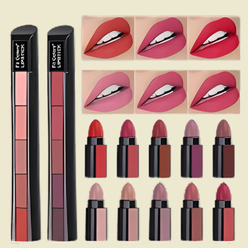 5 in 1 Lipstick Matte lipsticks Waterproof